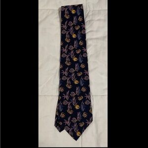 Vintage Addison On Madison Tie Men's Handmade 100% Silk Fish Necktie Nautical